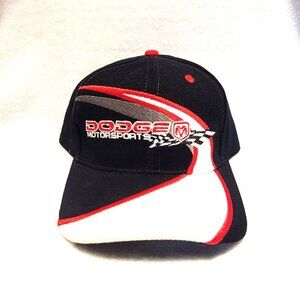 New Dodge Motorsports Ball Cap w/ solid back Snap Adjustment